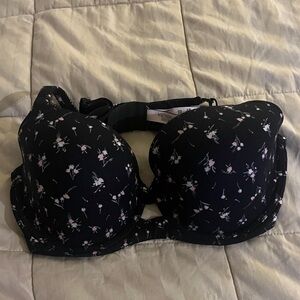 Victoria's Secret Midnight Lined Demi Floral Bra
